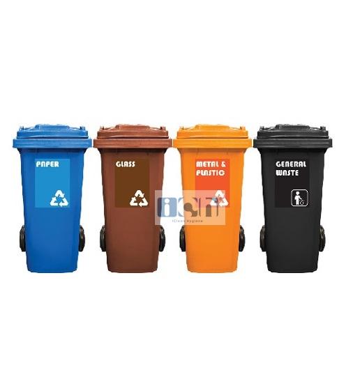 120L M4W garbage bin 4 in 1