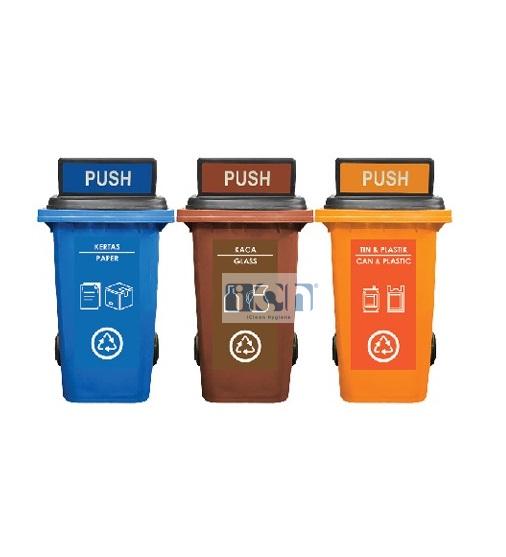 240L CM3 garbage bin 3 in 1 with turbo lid