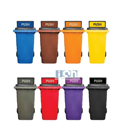 240L mobile garbage bin with turbo lid