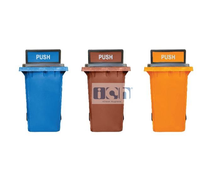 360L mobile garbage bin with turbo lid