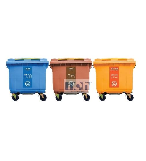 660L CM3 garbage bin 3 in 1w with foot pedal