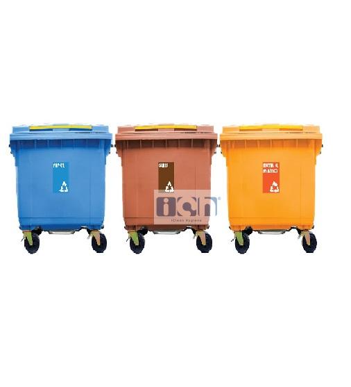 660L M3 garbage bin 3 in 1w with foot pedal
