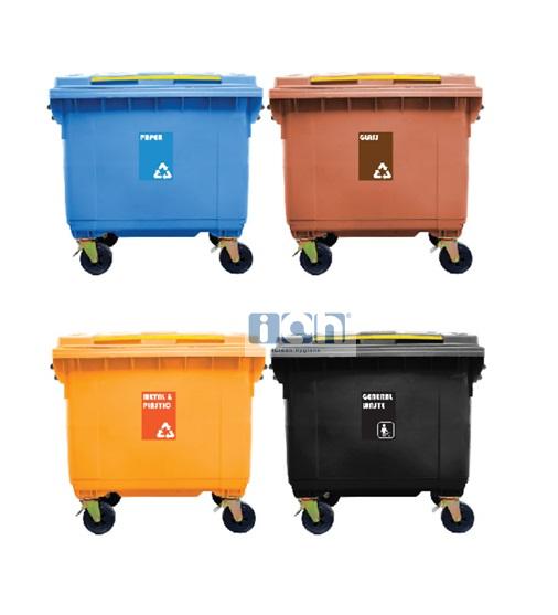 660L M4W garbage bin 4 in 1