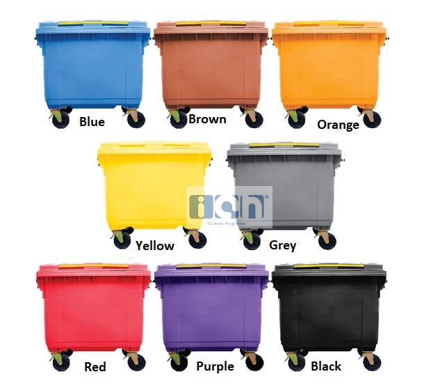 660L mobile garbage bin