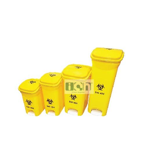 clinical waste pedal bin rectangular