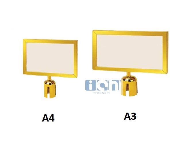 gold coated horizontal frame
