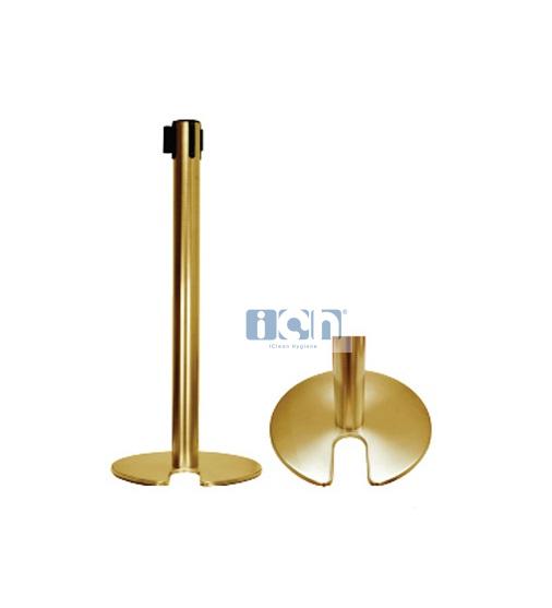 gold coated retractable belt stackable