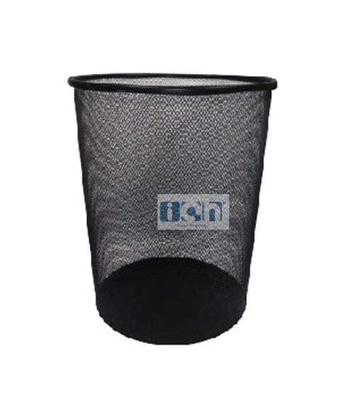 metal wire paper bin round