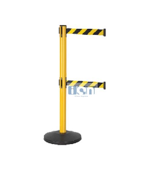 safety stand with twin belt